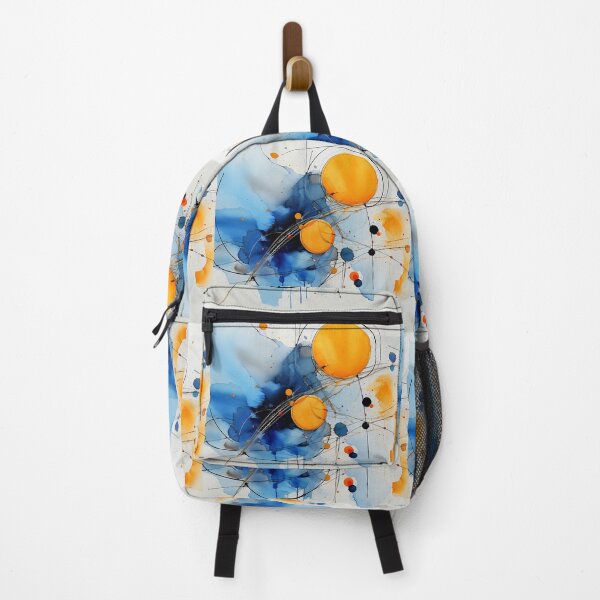 Item preview, Blue, Aqua And Golden-Yellow Galaxy Orbit Abstract designed and sold by DEC02.