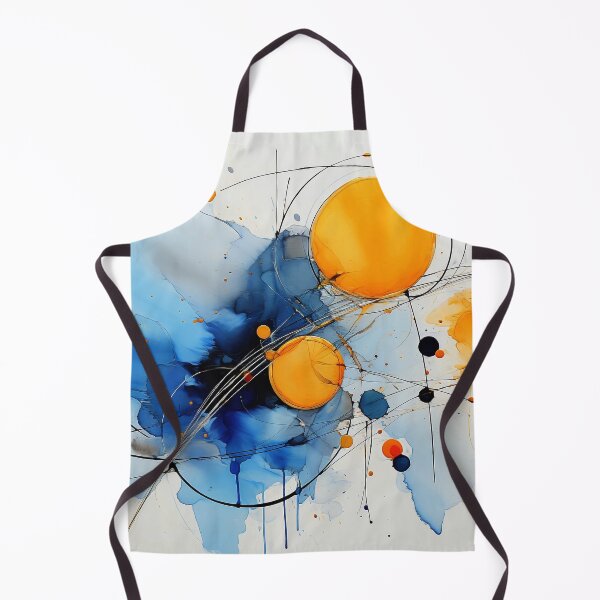 Item preview, Blue, Aqua And Golden-Yellow Galaxy Orbit Abstract designed and sold by DEC02.