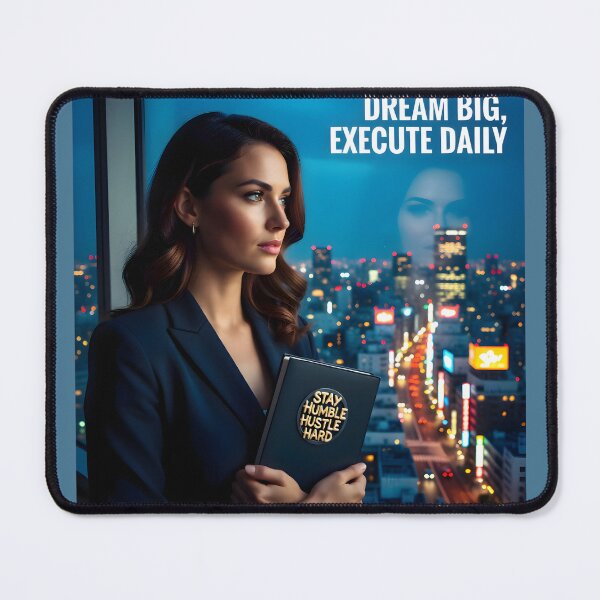 Item preview, Dream Big Execute Daily: Tokyo Skyline Female Entrepreneur Hustle Campaign designed and sold by Creative-RE.