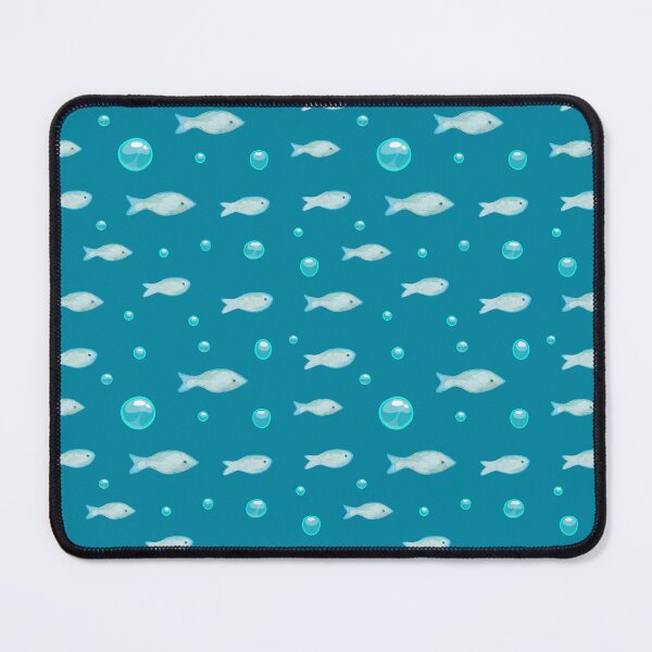Item preview, Watercolor sea animals Blue Fish Ocean Sea Bubbles Minimalist Aesthetic designed and sold by Art IN Pack.