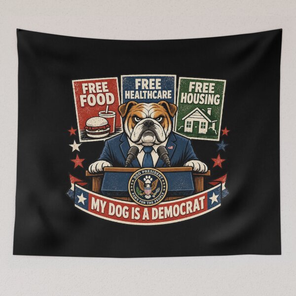 Item preview, My dog is a democrat designed and sold by HiPatti.
