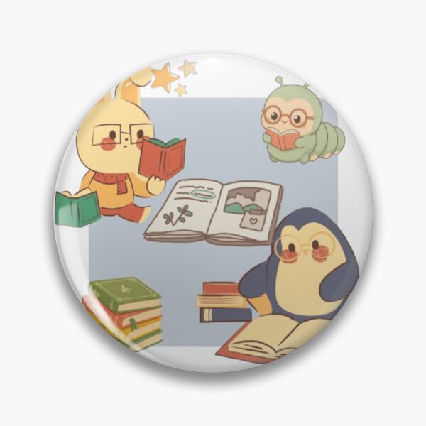 Item preview, Cute Study Buddies Sticker | Kawaii Reading Animals | Cozy Book Lover Aesthetic | Bunny Penguin Caterpillar | Student Journal Sticker Pack | cute stickers designed and sold by ravenRM.