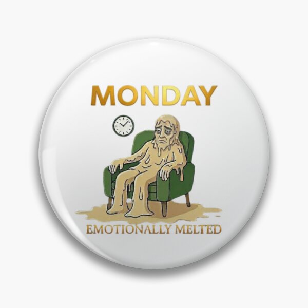 Item preview, Monday Emotionally Melted Tired Person Illustration designed and sold by Northern Glow Art.