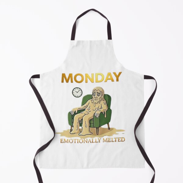 Item preview, Monday Emotionally Melted Tired Person Illustration designed and sold by Northern Glow Art.