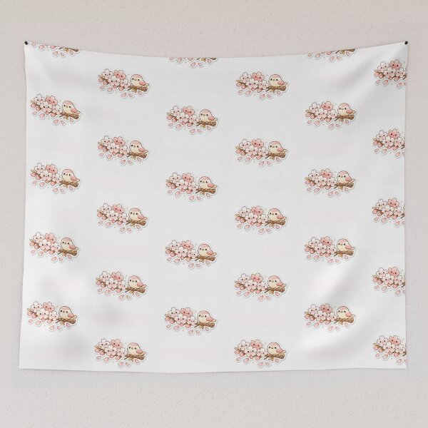Item preview, Kawaii Cherry Blossom Spring Aesthetic Sakura Sticker Art designed and sold by yanejoy.