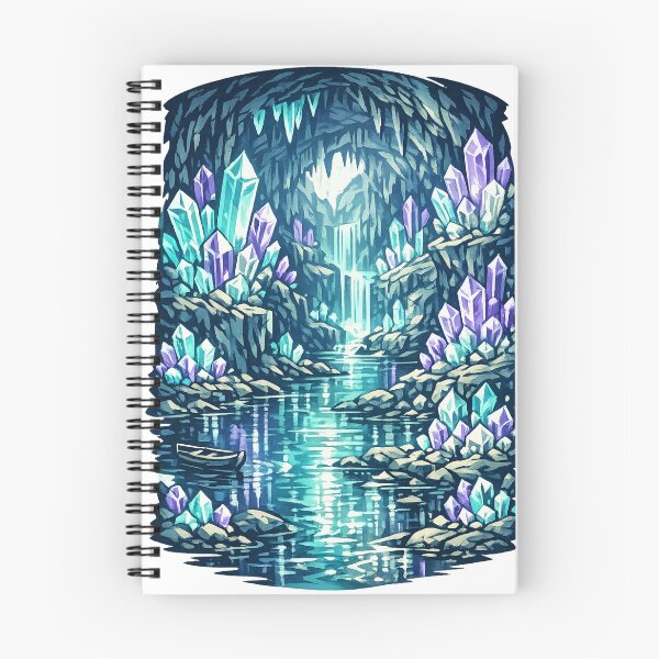 Item preview, Crystal Cave Underground Cathedral - Fantasy Landscape designed and sold by irfanshikh.