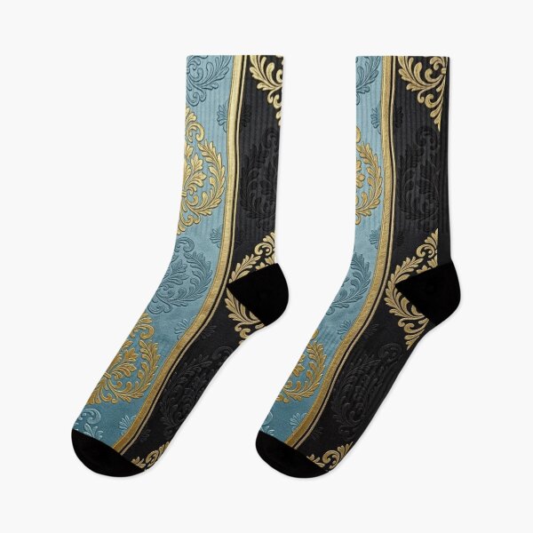Item preview, Sky Blue & Black Striped Damask designed and sold by DesignsByPrnces.