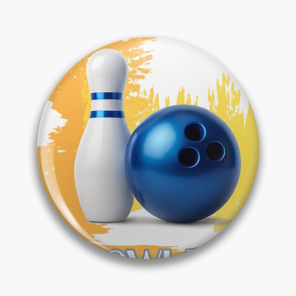Item preview, Bowling Ball and Pin with Artistic Background designed and sold by Cukupsehatlah.