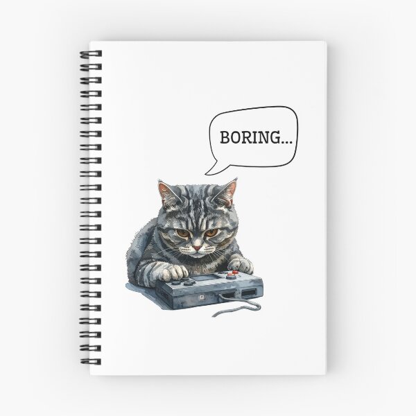 Item preview, Boring mode: ON – Black Cat Dark Humor Design designed and sold by EVESTUDIOART.