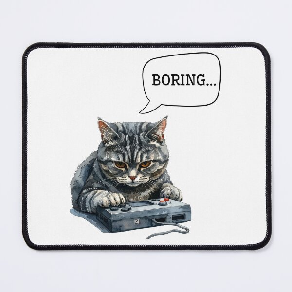 Item preview, Boring mode: ON – Black Cat Dark Humor Design designed and sold by EVESTUDIOART.