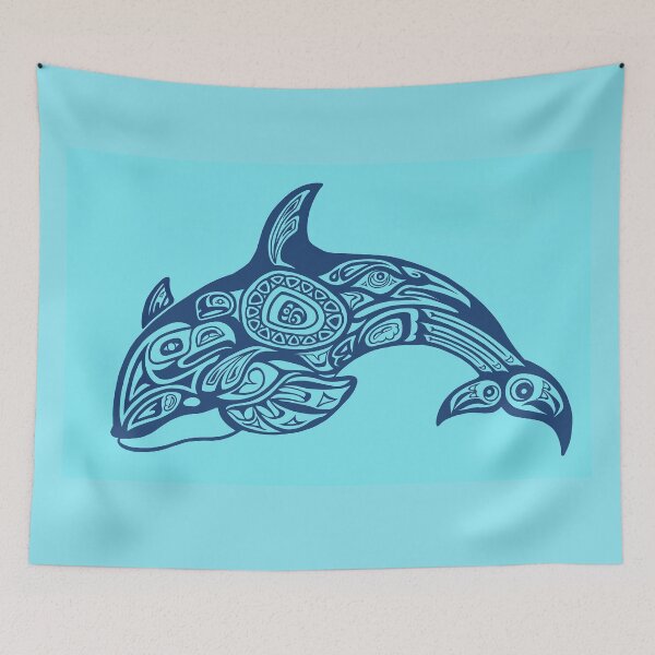 Item preview, Blue Tribal Orca designed and sold by R.M. Tembreull.