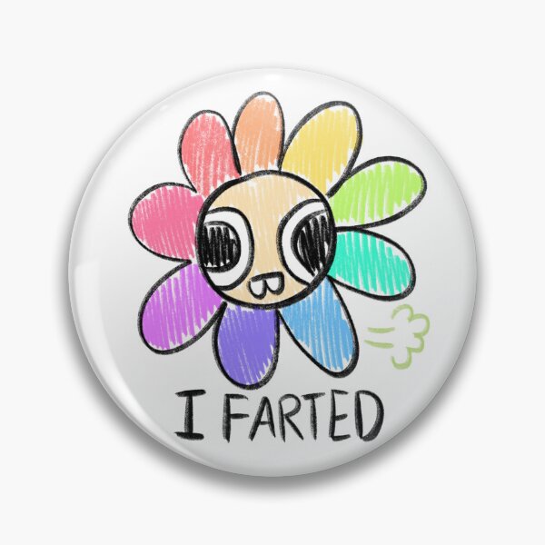 Item preview, Cute Derpy Rainbow Flower Farting designed and sold by PingusPickle.