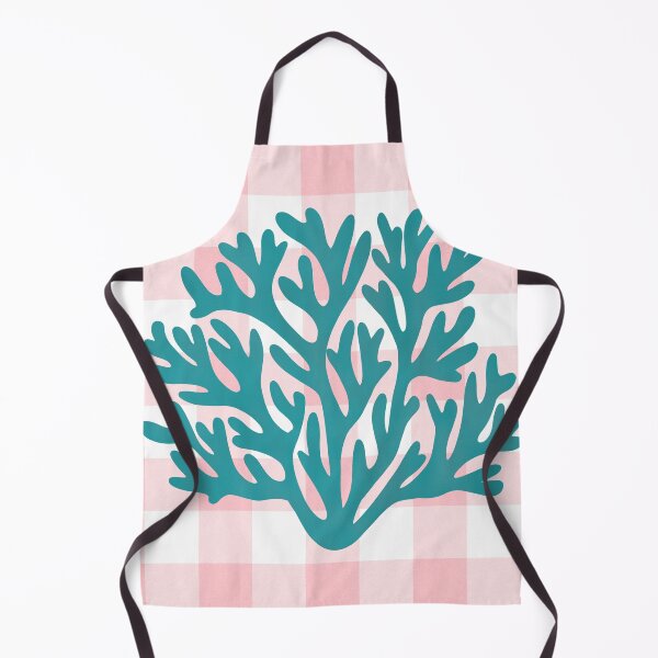 Item preview, Blue coral and pink plaid designed and sold by Ana Gorozpe.