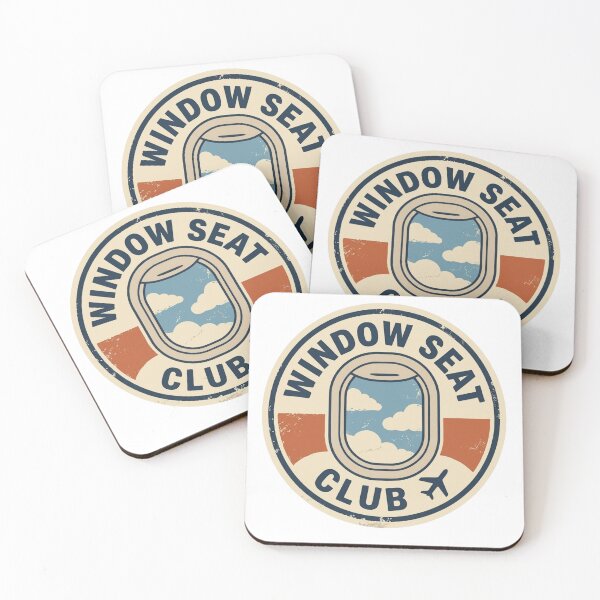 Item preview, Retro Window Seat Club Circle Edition- Laptop & Suitcase Stickers for Travelers designed and sold by asumintjapan1.