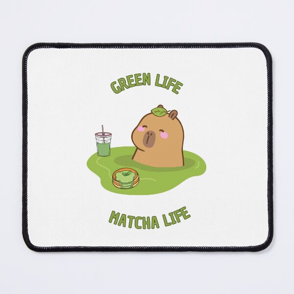 Item preview, Green Life Matcha Life - Cute Capybara Zen Green Tea designed and sold by WildAnimaLab.