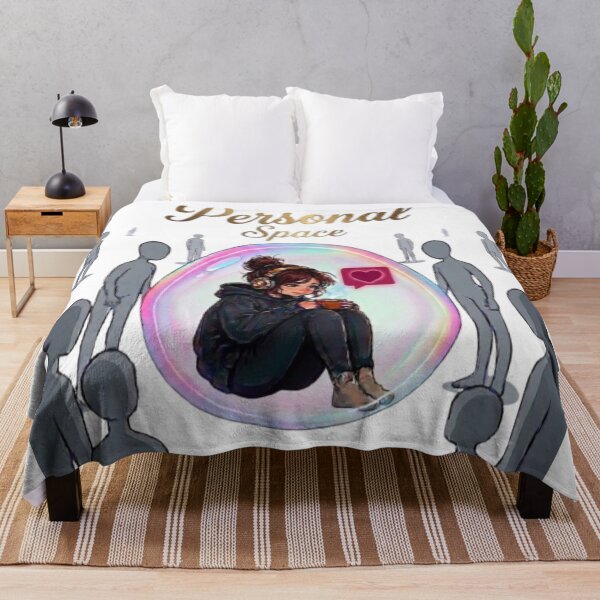 Item preview, Personal Space Introvert Girl in Bubble designed and sold by Northern Glow Art.