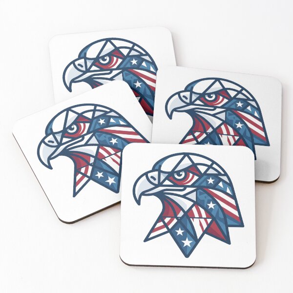 Item preview, Modern Minimalist Geometric Patriotic Eagle designed and sold by pohapoha181.