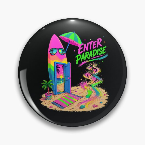 Item preview, Enter Paradise | Surreal Surfboard Portal T-Shirt designed and sold by Aimetoi.