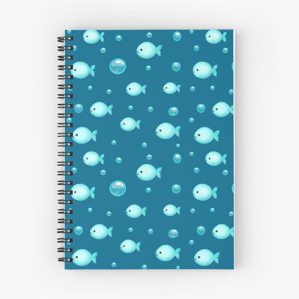 Item preview, Cute Sea animal Watercolor Blue Fish Floating Bubbles Ocean Aesthetic designed and sold by Art IN Pack.
