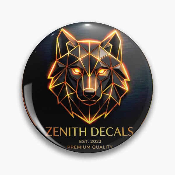 Item preview, Geometric Neon Wolf- Zenith Decals Premium Sticker designed and sold by zenithdecalco.