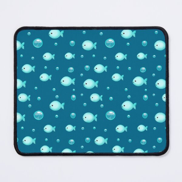 Item preview, Cute Sea animal Watercolor Blue Fish Floating Bubbles Ocean Aesthetic designed and sold by Art IN Pack.