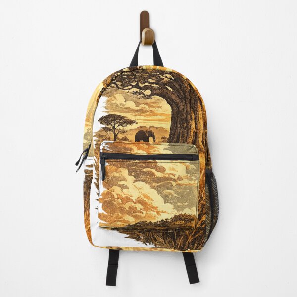 Item preview, African Savanna Baobab Tree Wildlife - Vintage Nature designed and sold by irfanshikh.
