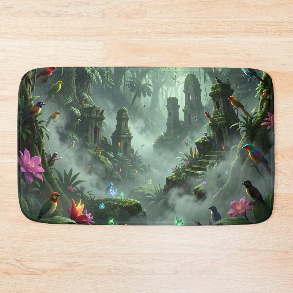 Item preview, Temple Ruins Deep in a Fantasy Jungle designed and sold by Fanta-sticky.