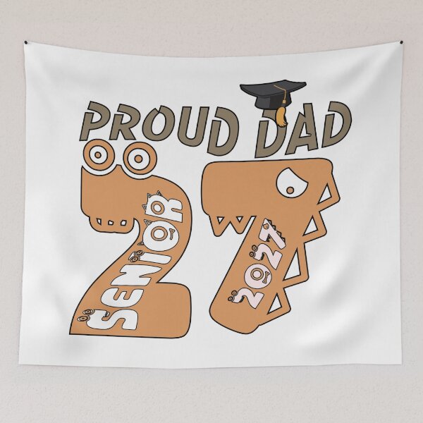 Item preview, senior dad class of 2027 graduation proud father art designed and sold by ArtDesignTp.