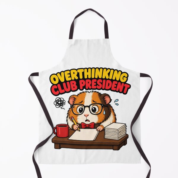 Item preview, Funny Guinea Pig Overthinking Anxiety Humor designed and sold by Gentlestate.