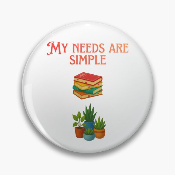 Item preview, My Needs Are Simple Books Plants T-shirt Gifts  designed and sold by ZemVibe.