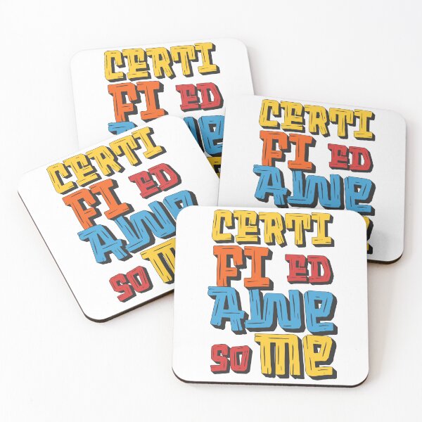 Item preview, Certified Awesome Colorful Hand Lettered Quote designed and sold by QuirkyCloud Designs.