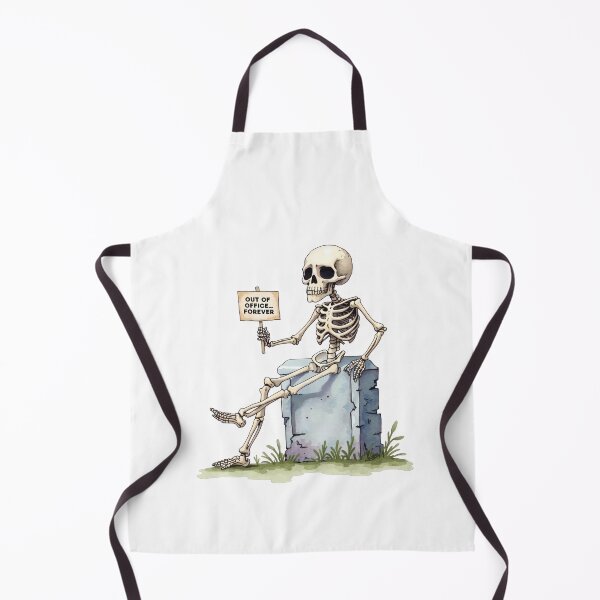 Item preview, Out of Office… Forever | Funny Skeleton Meme | Dark Humor designed and sold by EVESTUDIOART.