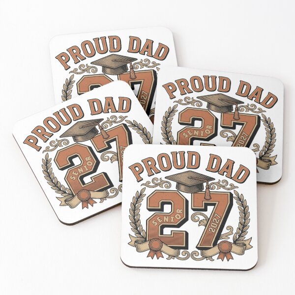 Item preview, proud dad 2027 senior graduation father support design designed and sold by ArtDesignTp.