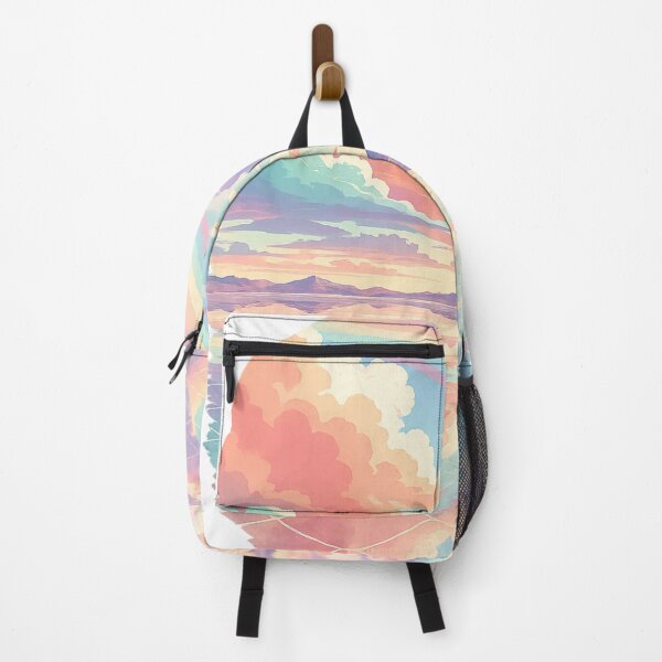 Item preview, Pastel Rainbow Sky Mountain Landscape - Dreamy Fantasy designed and sold by irfanshikh.