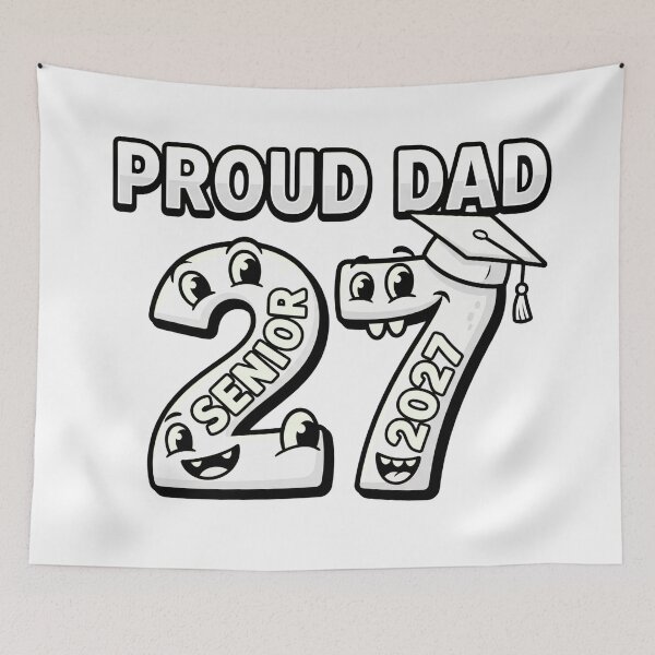 Item preview, senior dad class of 2027 proud father graduation art designed and sold by ArtDesignTp.