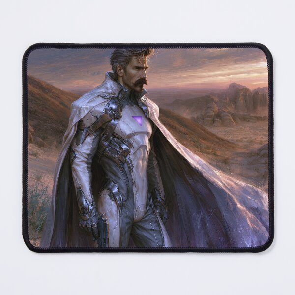 Item preview, Sci‑Fi Western Warrior in Desert at Sunset designed and sold by JaimeLikes.
