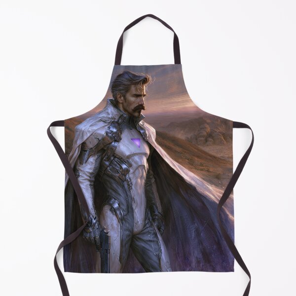 Item preview, Sci‑Fi Western Warrior in Desert at Sunset designed and sold by JaimeLikes.