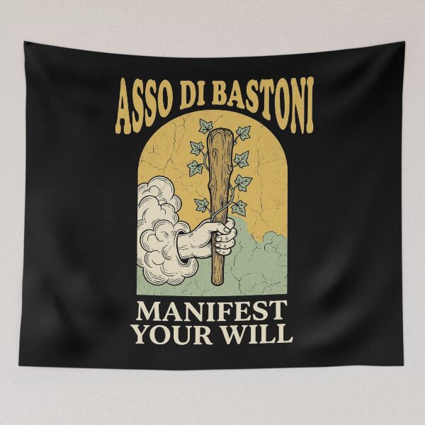 Item preview, Asso Di Bastoni - Ace of Wands Tarot Card Manifest Your Will designed and sold by LockjowArt.