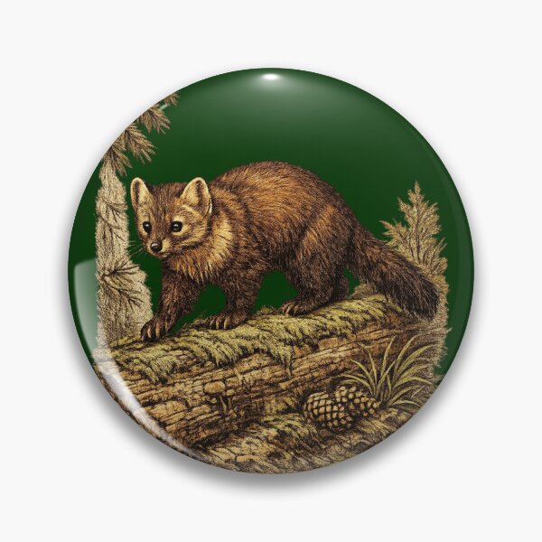 Item preview, American Marten Woodland Hunter designed and sold by KrungiT Design .