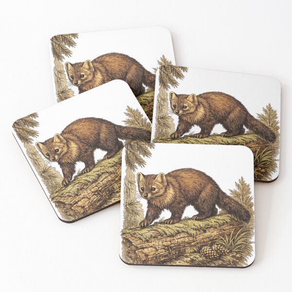 Item preview, American Marten Woodland Hunter designed and sold by KrungiT Design .