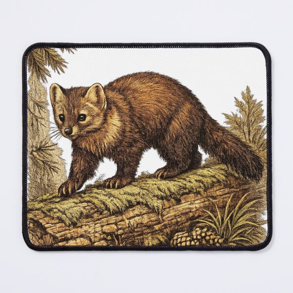 Item preview, American Marten Woodland Hunter designed and sold by KrungiT Design .