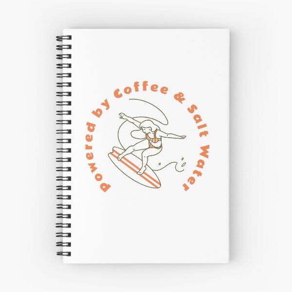 Item preview, Powered by Coffee & Salt Water. Surfing Hoodie.  designed and sold by FigTreeFactory.