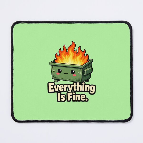 Item preview, Everything Is Fine Dumpster Fire designed and sold by thetinymenace.