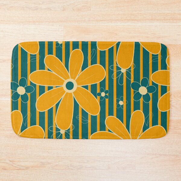 Item preview, Yellow stripes in a green field with yellow flowers 5E designed and sold by StefanStudioArt.
