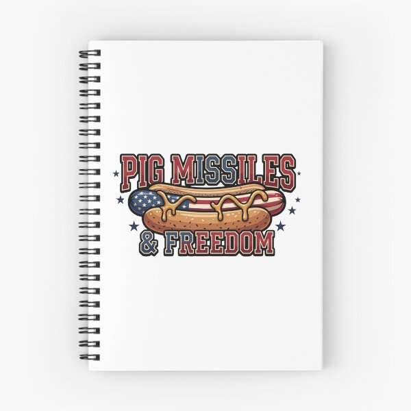Item preview, Funny Hotdog Pig Missiles Freedom  bbq design designed and sold by ArtDesignTp.