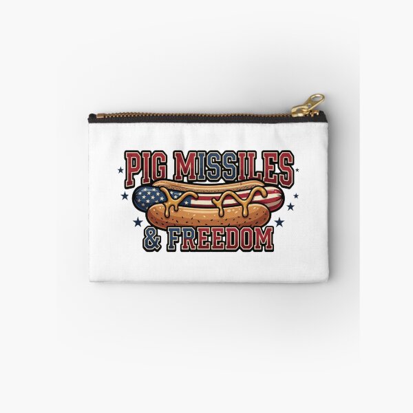 Item preview, Funny Hotdog Pig Missiles Freedom  bbq design designed and sold by ArtDesignTp.