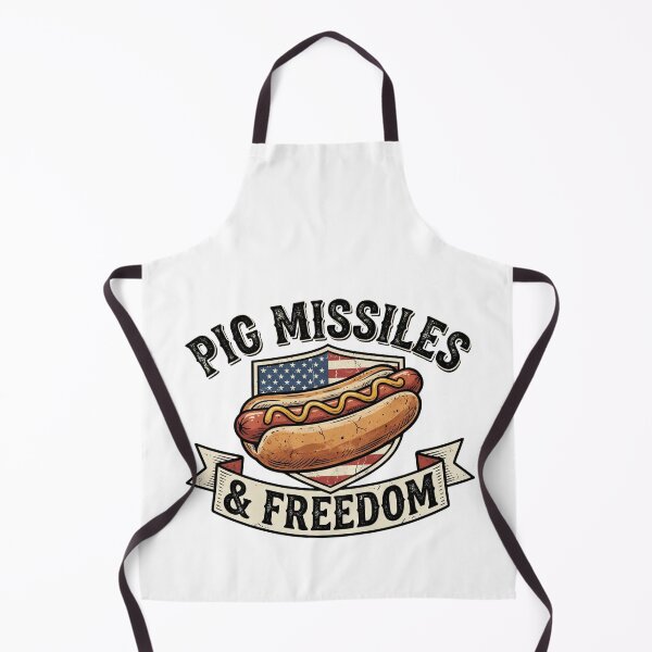 Item preview, Funny Hotdog Pig Missiles Freedom viral patriotic design designed and sold by ArtDesignTp.