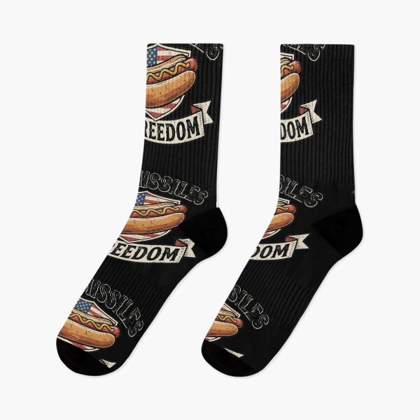 Item preview, Funny Hotdog Pig Missiles Freedom viral patriotic design designed and sold by ArtDesignTp.