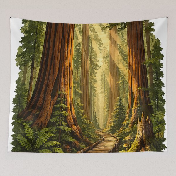 Item preview, Redwood Giant Forest Trail - Old Growth Nature designed and sold by irfanshikh.