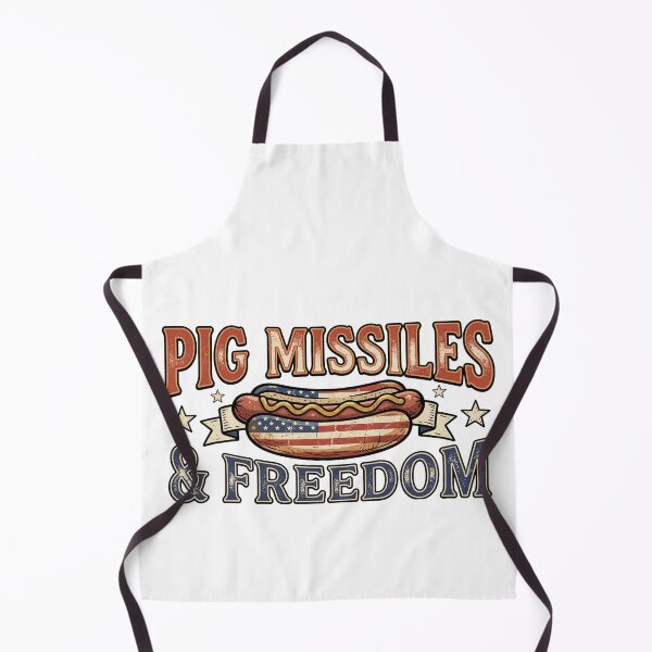 Item preview, Funny Hotdog Pig Missiles Freedom america bbq designed and sold by ArtDesignTp.